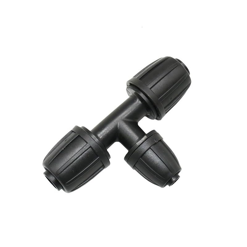 20 pcs Irrigazione Tubo Dell'acqua 3/8 "A 1/2" Riduttore Tee Acqua Splitter Controdado Barb 16mm A 8/11 Tubo Connettore a T