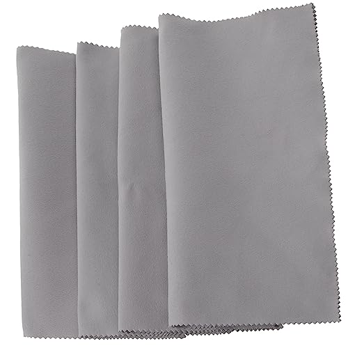 GALPADA 4pcs Microfiber Cleaning Cloths for Instruments Durable Reusable Polishing Cloths for Guitar Piano Violin More Lightweight Portable for Cleaning Stains and Fingerprints