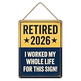 Cartello per pensionamento – accattivante cartello fotografico per pensionamento, per donne, casa, camera da , uffici, bar, librerie, divani, librerie