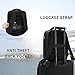 Verage Roll Top Laptop Backpack Waterproof PU Lather Travel Backpack Expandable Work Carry On Backpack for Men Women (Classic Black, One Size)