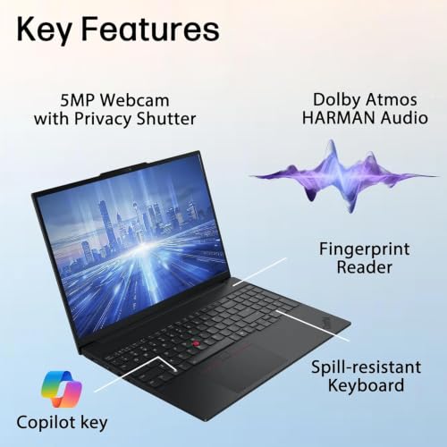 Image of Lenovo ThinkPad E16 Gen 3 Business Laptop Computer, Intel Ultra 5 225H