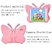 Feitenn for iPad case for Kids, 3D Cartoon Butterfly Non-Toxic EVA Light Weight Kid Proof Shockproof case with Kickstand for ipad 5/ ipad 6 /ipad pro 9.7/ New iPad 2017 (Pink)