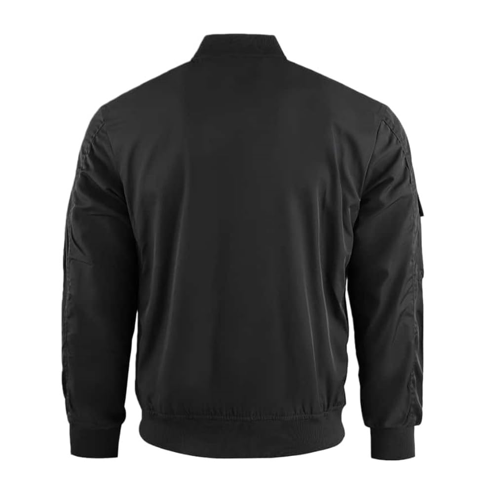 Mens Military Tactical Jacket,Multi Pockets Bomber Jacket,Lightweight Casual Spring Fall Windbreaker — view 3