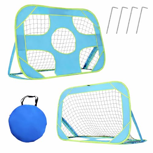 ZETAPEX Porteria de Futbol Plegable para Niños 120X80X80 – Mini Porterias de Futbol para Jardin y Entrenamiento – Compactas y Resistentes Ideales para Casa o Jardin