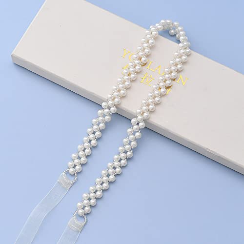 Azaleas Women's Pearls Bridal Bridesmaid Dresses Sash Belts,Beaded Wedding Belt Bridal Belts Ivory #TOP3