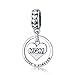 Produktbild MOM Charms 925 Sterling Silber I love you forever Herz Charm Bead Anhänger Passform Frauen Armband oder Halskette Schmuck Geschenk Box