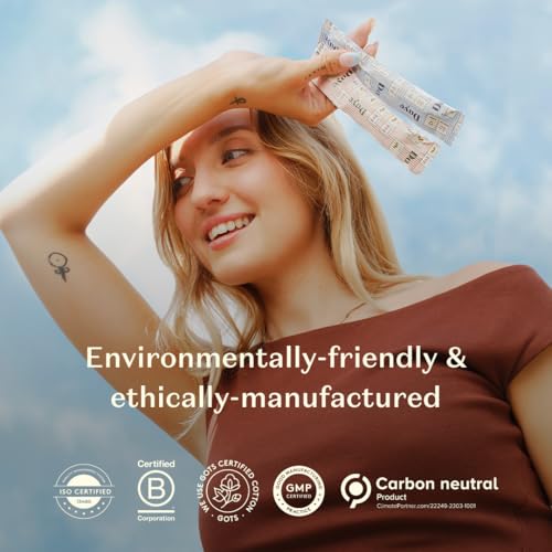 Image of Daye Organic Tampons Regular | 54ct | Pesticide & Metal Tested, 100% Organic Cotton, Best Absorbency | No-Shed Sleeve, Sugarcane Applicator