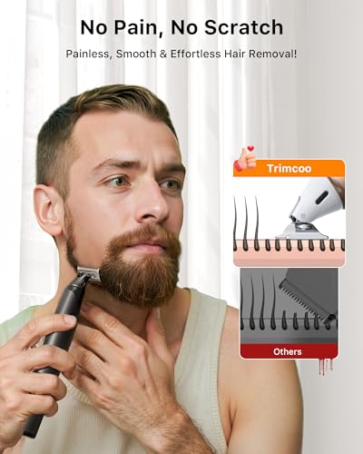 Image of Men's Electic Beard Trimmer with 12-in-1 Rotating Combs - Professional Precision Styling,Magnetic Snap Blade, Wet /Dry Use, USB-C Fast Charge, Travel Friendly - Ideal for All Beard Styles