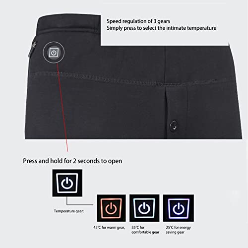 Calças Masculinas Aquecidas, Roupas íntimas de Aquecimento Rápido Com Temperatura Constante USB Com