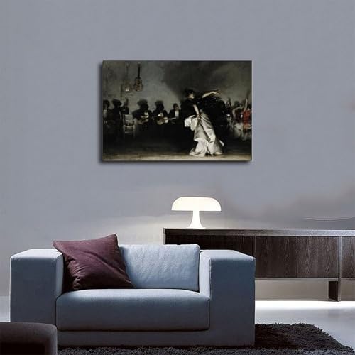 Impression sur toile El Jaleo Sargent, tableau décoration murale 30x45 - 6