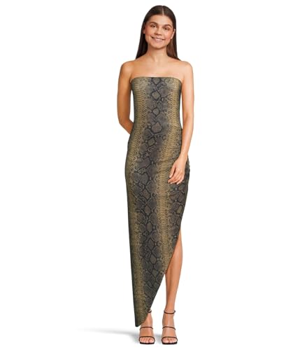 Image of Norma Kamali Women's Strapless Side Drape Gown
