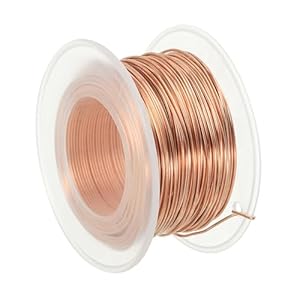 PATIKIL 0,8 mm Bonsai-Trainingsdraht Kupfer