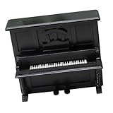 Piano en miniatura a escala 1/12, fabricado con material de madera y práctico de usar, decoración para casa de muñecas