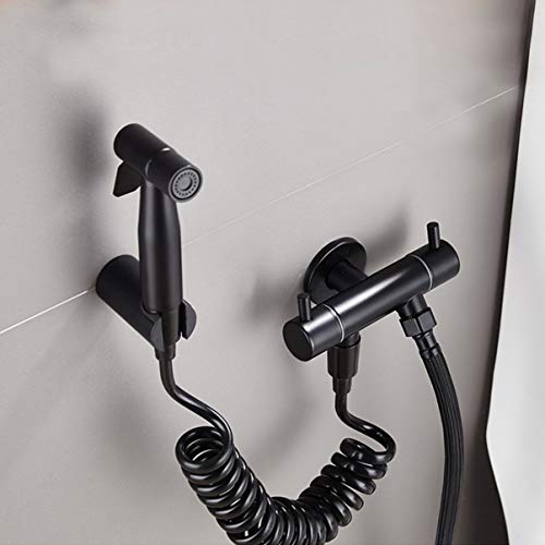 Cabilock 1 conjunto de pulverizador portátil para vaso sanitário, aço inoxidável, para higiene pesso