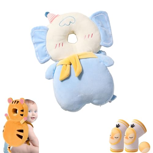 Image of AUKOUPCIL Baby Walker Head Protector BackpackToddler Adjustable Baby Head Protection Backpack (Style E)