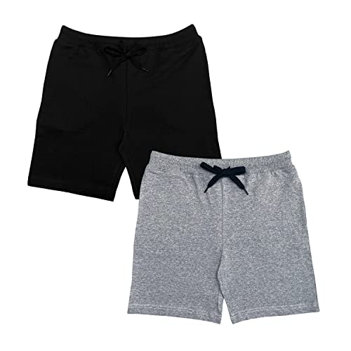 Image of Boys & Girls Multi-Color Pack of 2 Regular fit% Soft Cotton Shorts (3 to 12 Years)