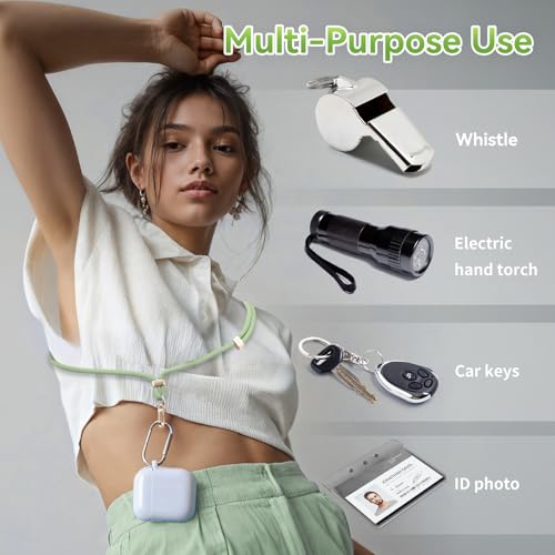 Image of VVAAGG Cell Phone Lanyard for iPhone: Crossbody Phone Strap Adjustable Neck Wrist Strap Anti Theft Long Lanyard Travel Essential for Women Most iPhone