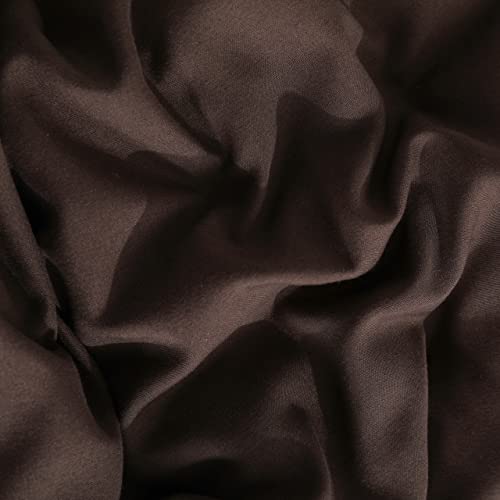 Image of NTBAY Twin Duvet Cover Set, 1 Duvet Cover and 1 Pillow Sham, Soft Brushed Microfiber Comforter Cover for Kids with Zipper Closure, Dark Brown