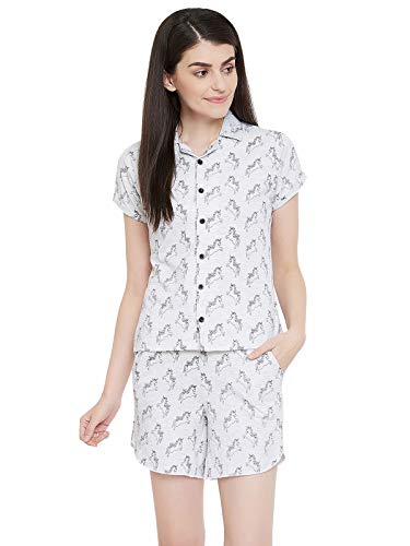 Image of Clovia Women's Cotton Graphic Print Pajama