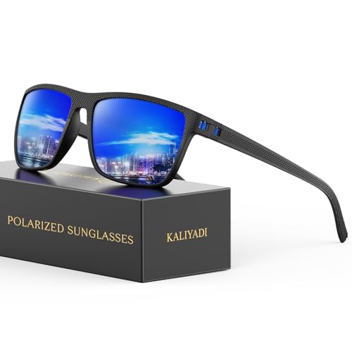 Image of KALIYADI Mens-Sunglasses Polarized Sunglasses Men: Classic Sun Glasses with UV400 Protection for Driving Fishing Golf