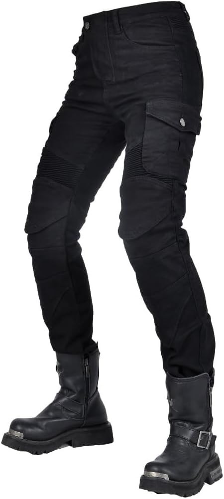 Women Moto Jeans Motorcycle Pants Motorbike Biker Trousers with Protector
