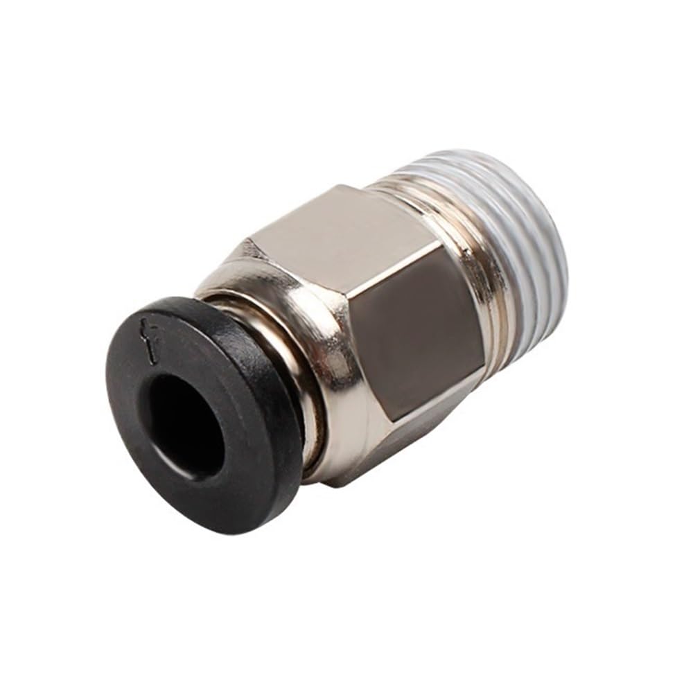 Pneumatic Quick Fitting 10pcs Straight Through Pneumatic Connectors, PC4-01 PTFE Pipe Tube B0WDEN Fittings, 3D Printers Quick Jointer Coupler