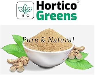 HorticoGreens Natural Haldi Kasturi Turmeric/Kasturi Manjal/Musk,Wild & White Turmeric/Jangli Haldi/Curcuma aromatica Powder | 50 Grams
