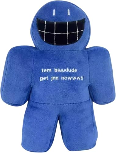 Forsaken BluuDude Plushie Stuffed Toy Plush Toy Decor Game Gifts Gaming Blue (25cm)