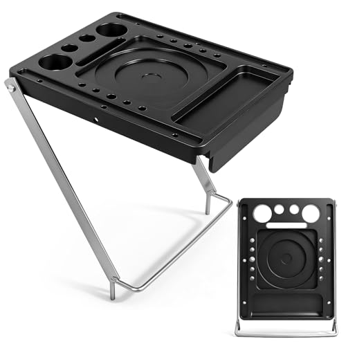Innvist Ladder Tray Extension Ladder Accessory Multi-Purpose Project Tray for Universal Step ladder Ladder Work Platform Paint Tray for Tools Screwdriver Electric Drill Paint 55lbs Weight Rating