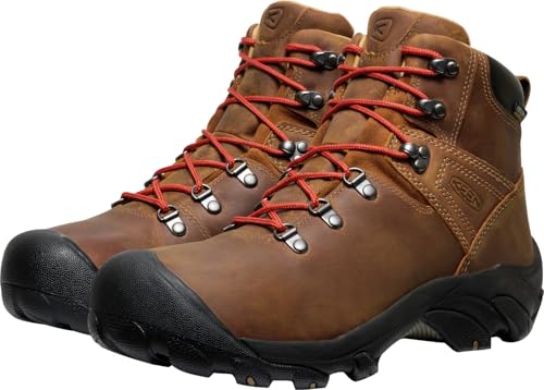 KEEN Men's Pyrenees Mid Height Waterproof Hiking Boots, Syrup, 10.5