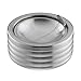 Relaxdays, Argento Posacenere Antivento, Coperchio Ribaltabile, per Interni e Esterni, Acciaio Inox, HxD: 5,5x11,5