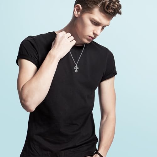 Celtic Cross Ashes Necklace 925 Sterling Silver Cross Urn Necklaces for Ashes Celtic Knot Urn Ash Pendants Memorial Keepsake Cremation Jewelry for Women Men4