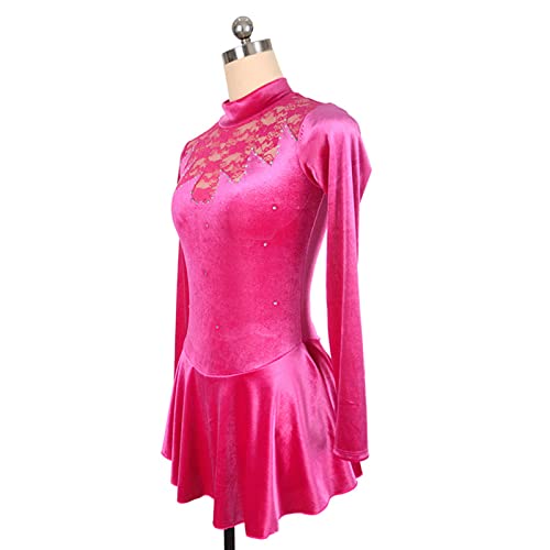 Vestidos De Patinação Artística, Traje De Dança De Balé Profissional De Manga Comprida De Veludo Par