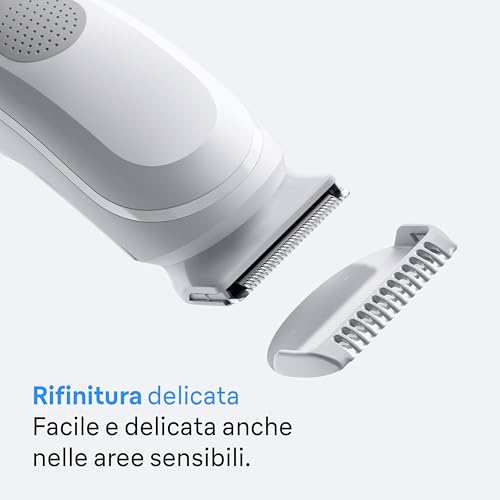 Braun Rasoio Elettrico Corpo Uomo Series 3, +6 Strumenti Di Rasatura, Con Tecnologia SkinGuard, 80 Min Di Utilizzo, Impermeabile, Rasoio Parti Intime Uomo, BG3575, Grigio - Immagine 3