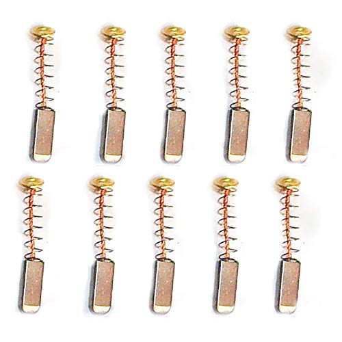 Motor Carbon Brushes POWERTOOL 10Pcs Mini Carbon Brushes Electric Motor Brushes Replacement Part for Generic Electric Replacement (3x4x11mm)
