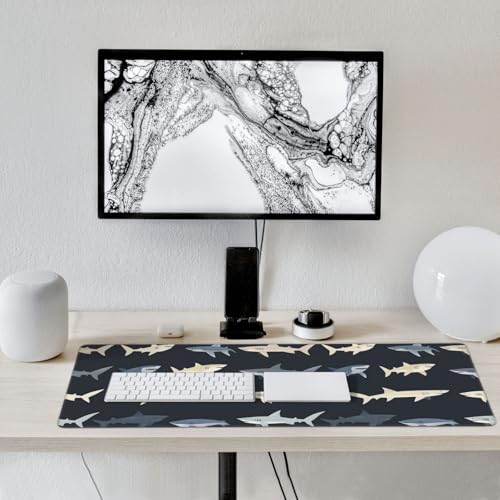 Tapis de souris de jeu grand format avec bords cousus durables