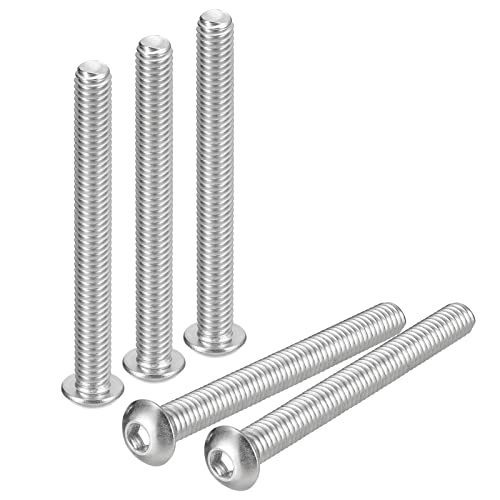 uxcell 5/16-18 x 4 Inch Button Head Socket Cap Screws 5 Pack