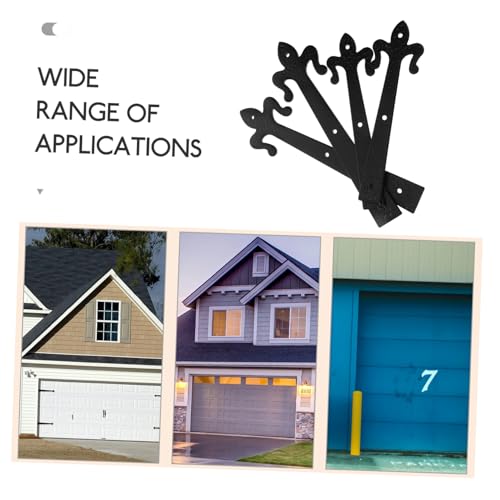 Charnières décoratives pour porte de garage terne solution esthétique à vis