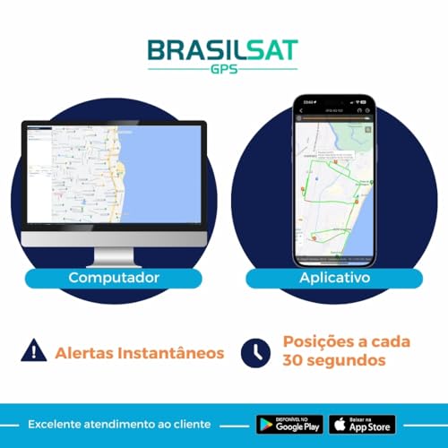 Brasilsat GPS – Rastreador GPS Veicular Com Aplicativo em Tempo Real No Celular E Instalação Rapida
