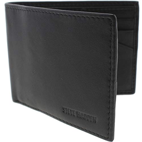 Steve Madden Men's Slimfold RFID Leather Wallet3