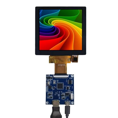 Image of 4 inch 720x720 300nit IPS MIPI LCD Square Capacitive Touch Screen | and H /D Controller Board 40 pins