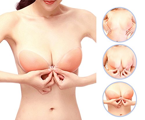 Silicone Bra to Enhance Breast Size | Adhesive Push Up Silicone Bra Cups Strapless Bras Lift for Women(Cup C) - Image 3