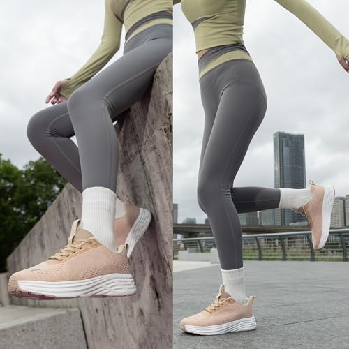 Image of Wide Toe Box Shoes Women Sneakers Extra Wide Width Arch Support Non-Slip Tennis Athletic Ultralight Running Shoes for Women Walking Diabetic Plantar Fasciitis Footwear 6-12