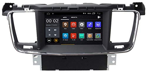 Sunshine Fly 7 pulgadas Android 8.0 Quad Core 1024 x 600 pantalla táctil capacitiva DVD Navi 2 DIN Radio GPS Estéreo para 508 2010-2017 Audio Player Bluetooth FM AM USB Hotspot WiFi SWC