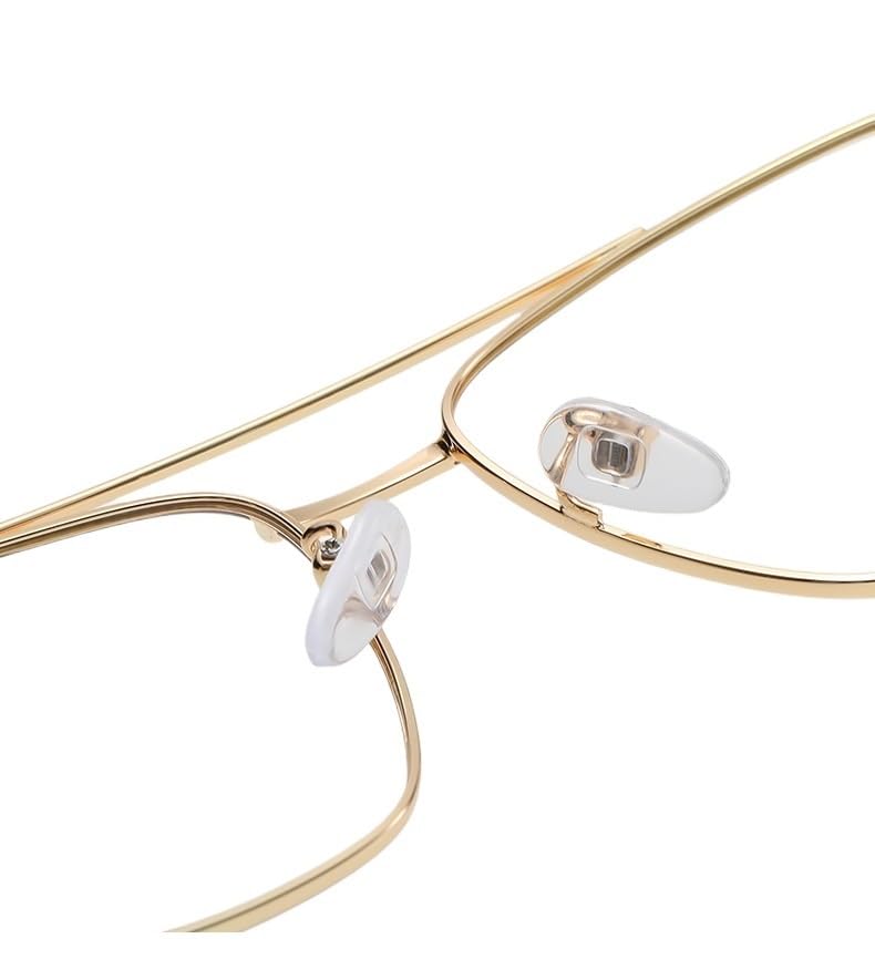 Lunettes de Lecture Anti-Fatigue oculaire, Anti-lumière Bleue, Tendance, en métal, Anti-éblouissement, Miroir Plat(C2,1.50)