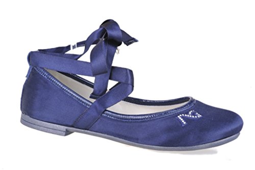 Ballerine en satin fille Nero Giardini P234621F bleu ne blesse pas les pieds