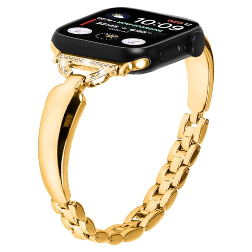 Bracelet Apple Watch mince femme en métal pour remplacer le silicone sport