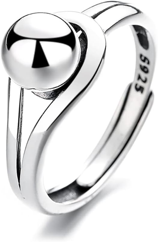 925 Sterling Silver Adjustable Spoon Rings - Eye Of Horus & Symbol Designs Vintage Jewelry