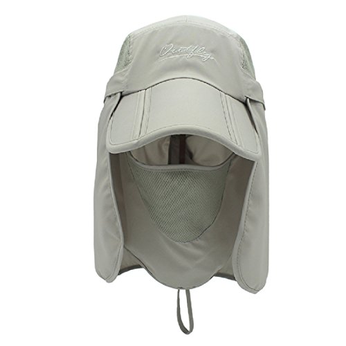 LLmoway Toddler Outdoor Cool Quick Dry Mesh Sun Flap Caps with Mask Neck