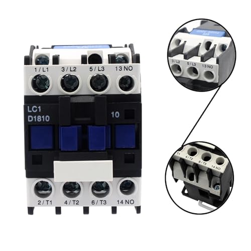 Contacteur électrique LC1-D18 commutation triphasée 18A bobine 220V